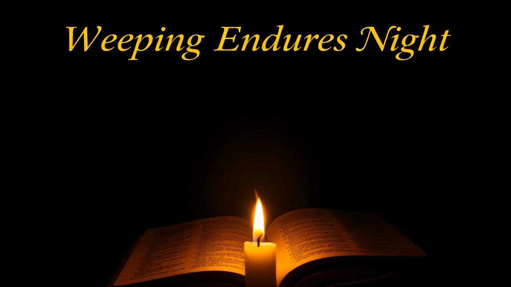 Weeping Endures for a Night: Psalm 30 Hope